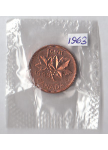 1963 - 1 centesimo Canada Foglia D'Acero Fdc
